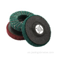 rueda de aleta de nailon no tejido Paño de limpieza 100 mm